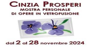  playbill Mostra Personale di opere in Vetrofusione - Cinzia Prosperi - Città di Castello 